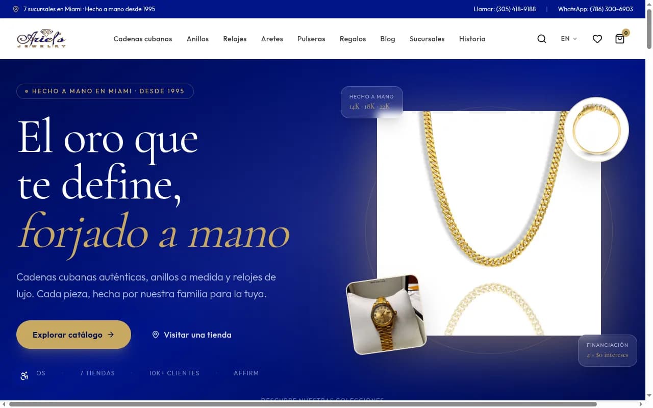 Web de Ariel's Jewelry