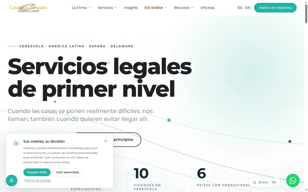 Web de Candelario Abogados
